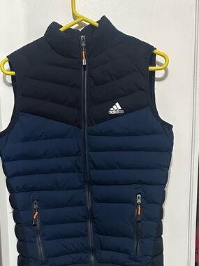 adidas Navy and Black Quilted Puffer Vest